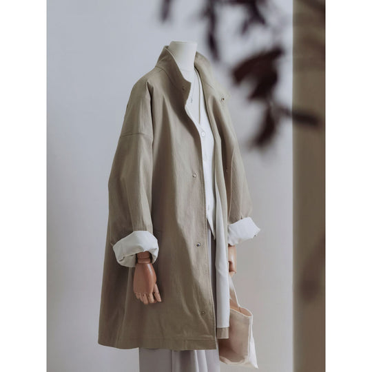 Damen Urbaner Oversized Mantel Nord Taschen