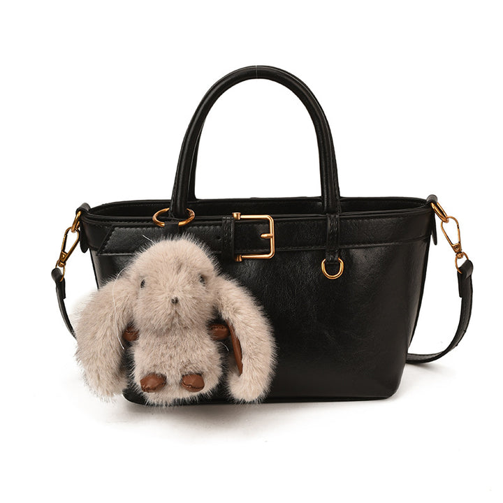 Damen Taschen mit abnehmbarem Plüschanhänger Nord Taschen