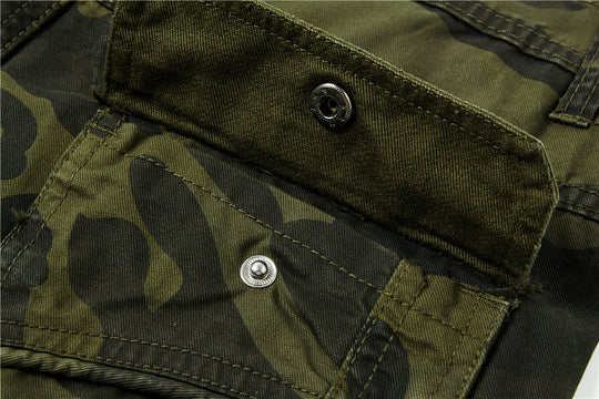 Herren Cargohose im Utility-Stil mit verstärkten Knien, Mehrfachtaschen und Kordelbund Nord Taschen