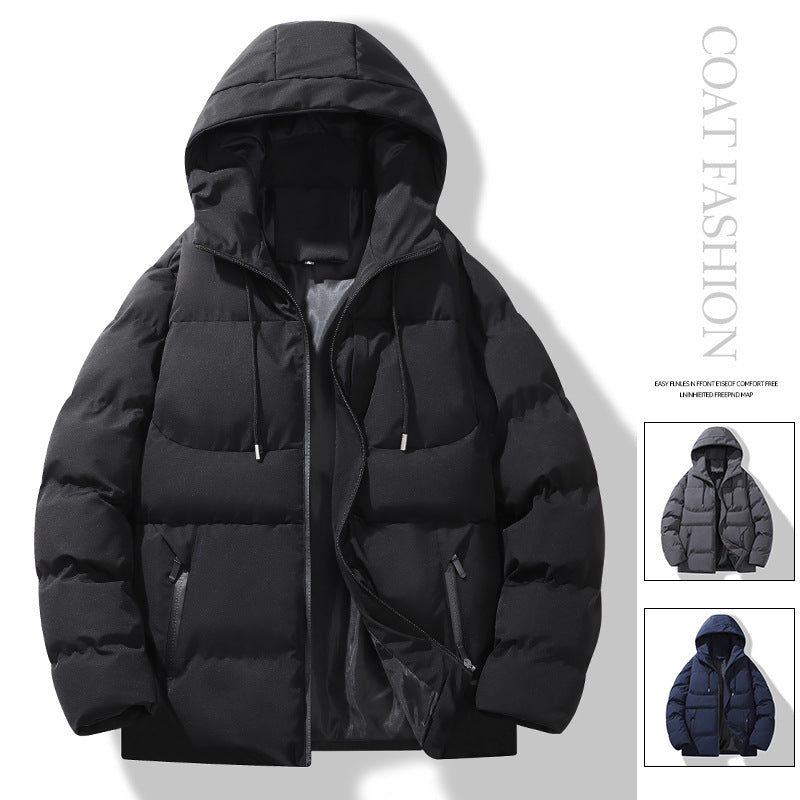 Herren Gepolsterte Steppkapuzenjacke mit Thermofüllung und winddichter Außenhaut Nord Taschen