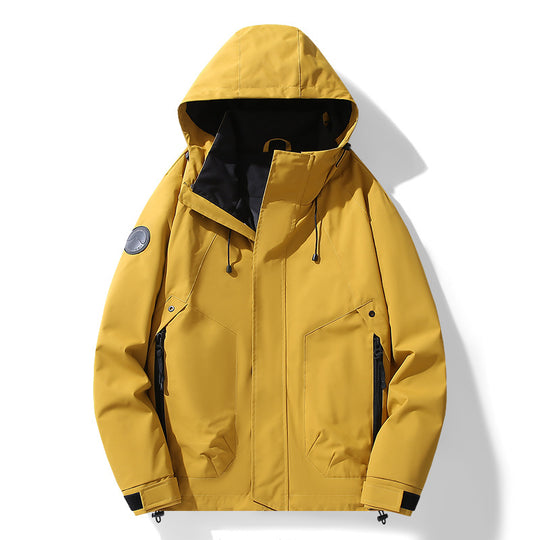 Herren Multifunktionale Softshell-Parka mit verstellbarer Kapuze, wind- und wasserabweisender Membran Nord Taschen