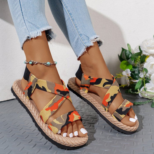 Damen Bequeme Trend-Sandalen mit verstellbaren Riemen und atmungsaktiver Sohle Nord Taschen