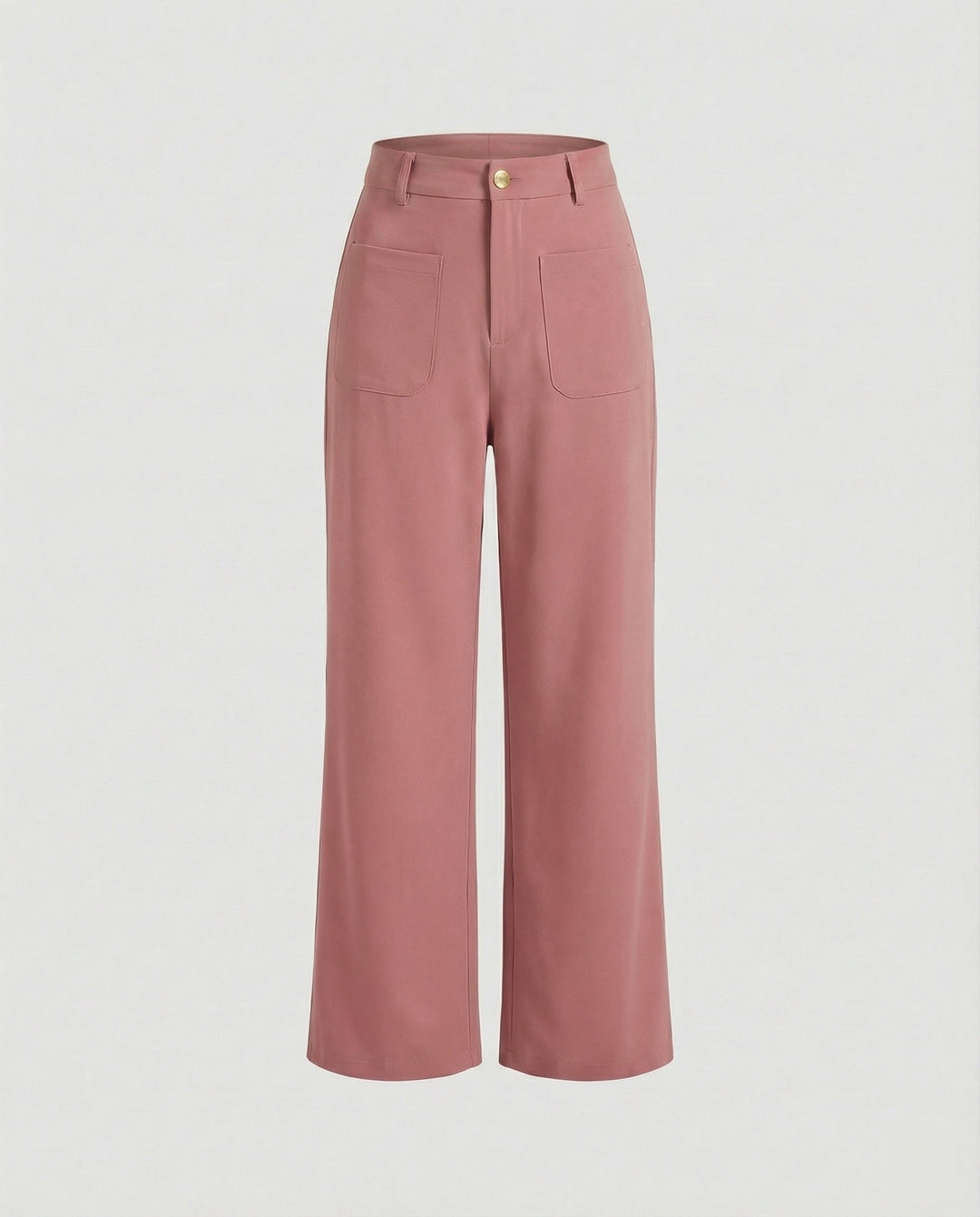 Damen Weite Stoffhose Damen mit Taschen