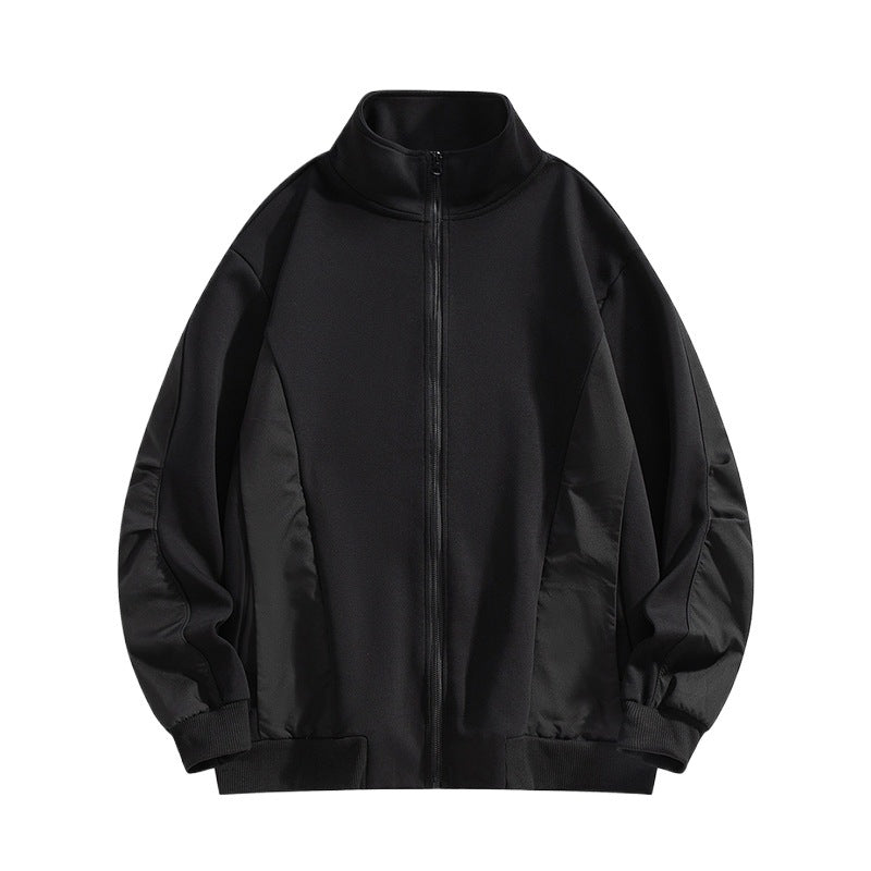 Herren Boxy-Performance-Zipjacke mit hohem Stehkragen, Paneelnähten & windabweisender Struktur Nord Taschen