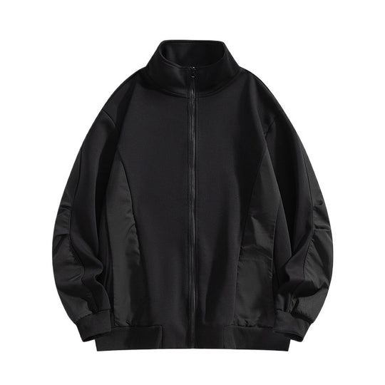 Herren Boxy-Performance-Zipjacke mit hohem Stehkragen, Paneelnähten & windabweisender Struktur Nord Taschen