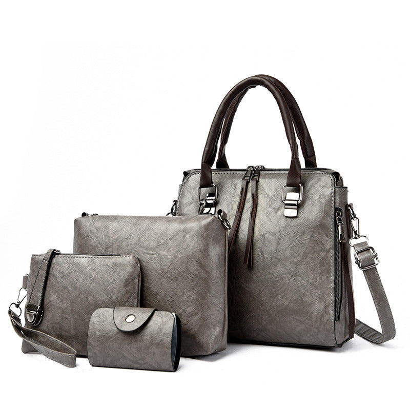 Damen elegante Handtasche mit passendem Geldbeutel und Kosmetiktäschchen Nord Taschen