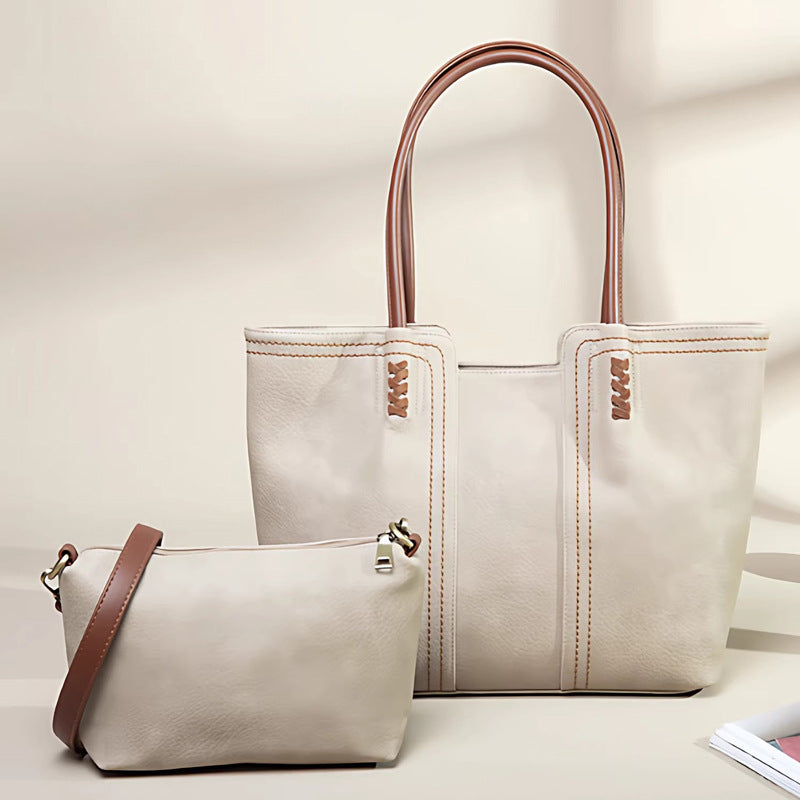 Damen Bequeme Tragetasche mit kunstvollen Nähten und komfortablen Griffen Nord Taschen