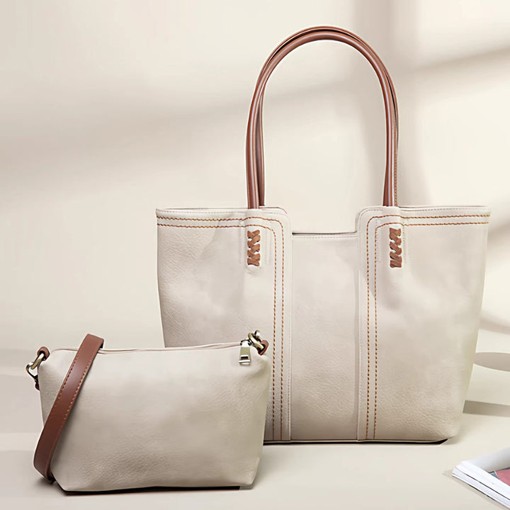 Damen Bequeme Tragetasche mit kunstvollen Nähten und komfortablen Griffen Nord Taschen