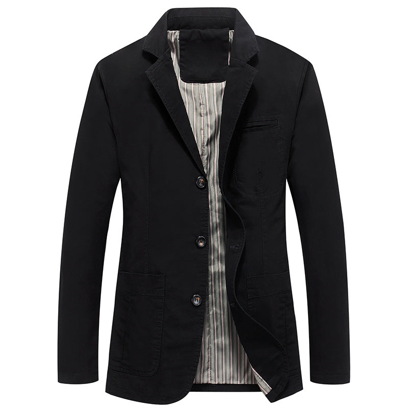 Herren Sakko im Casual-Stil mit Drei-Knopf-Front und aufgesetzten Taschen Nord Taschen
