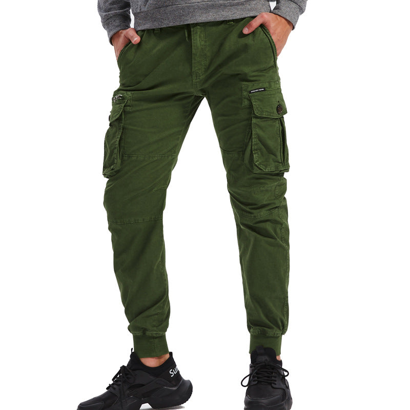 Herren Cargo-Jogginghose mit Multifunktionstaschen, elastischen Bündchen und tapered Fit Nord Taschen