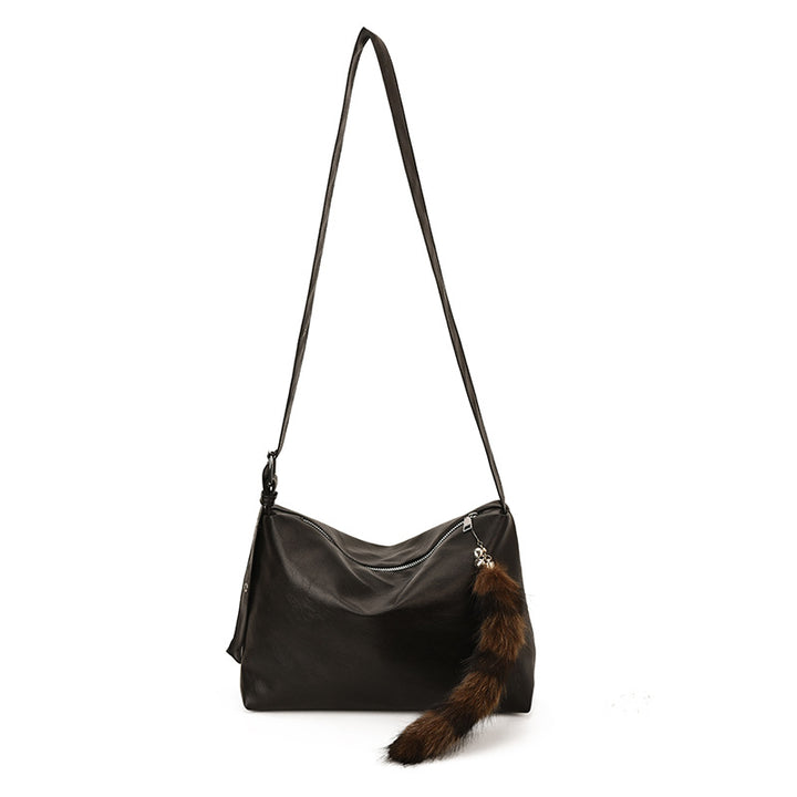 Damen Moderne Schultertasche aus hochwertigem Leder Nord Taschen