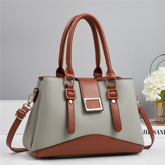 Damen elegante Handtasche mit strukturiertem Leder und verstellbarem Schulterriemen Nord Taschen