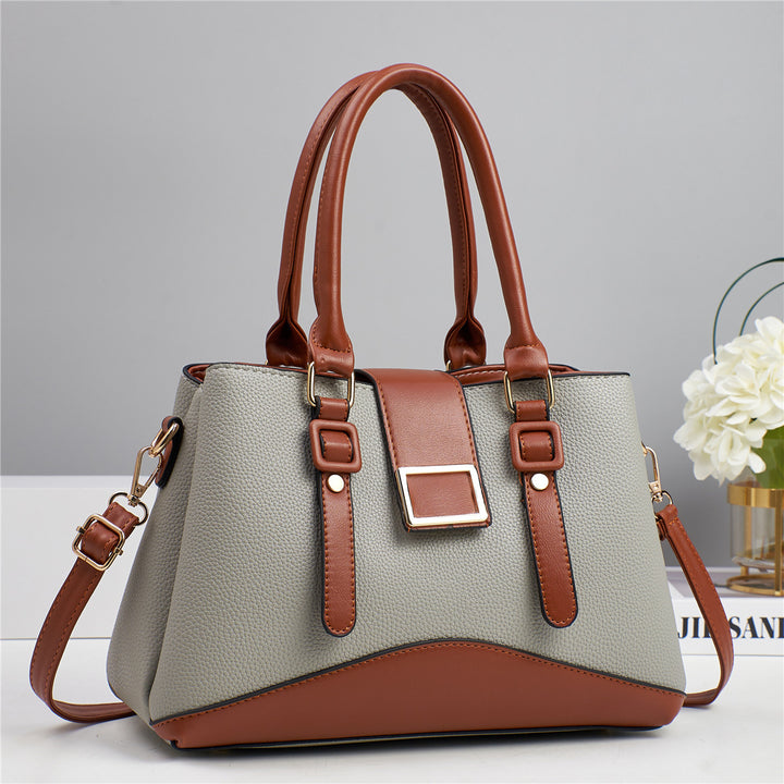 Damen elegante Handtasche mit strukturiertem Leder und verstellbarem Schulterriemen Nord Taschen