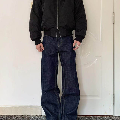 Damen Modische Weitgeschnittene Jeans Nord Taschen