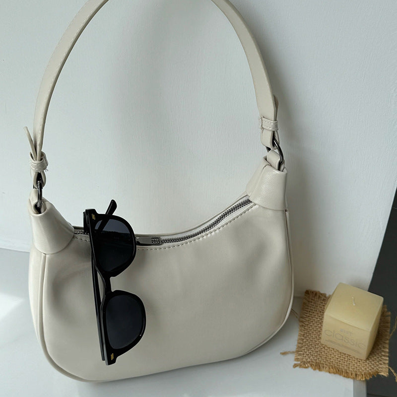Damen Schultertasche mit elegantem Faltendesign und verstellbarem Trageriemen Nord Taschen