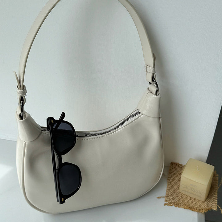 Damen Schultertasche mit elegantem Faltendesign und verstellbarem Trageriemen Nord Taschen