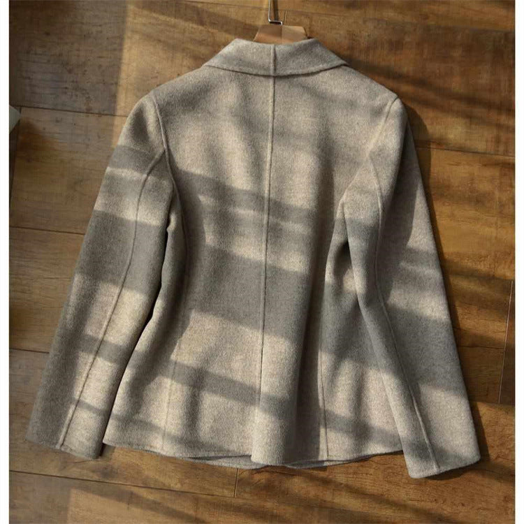 Damen Taillierter Wollmix-Blazer mit Schalkragen und figurnahen Teilungsnähten Nord Taschen