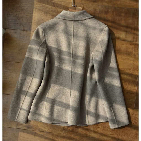 Damen Taillierter Wollmix-Blazer mit Schalkragen und figurnahen Teilungsnähten Nord Taschen