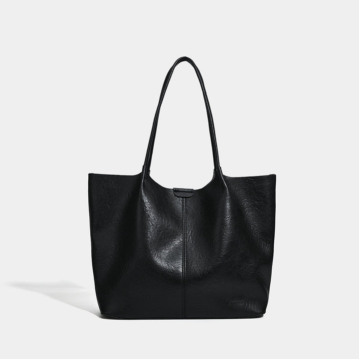 Damen Shopper-Tasche mit feiner strukturierter Oberfläche und edlen Lederakzenten Nord Taschen