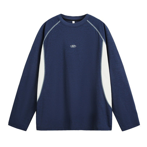 Unisex Relaxed-Fit Langarm-Sweatshirt mit kontrastierenden Seiteneinsätzen und Raglannähten Nord Taschen