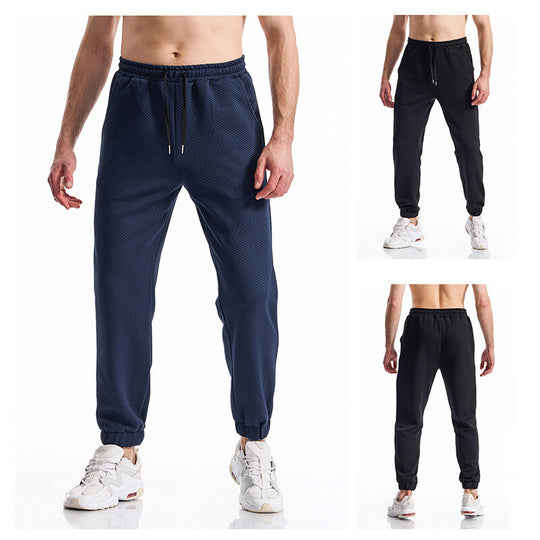 Herren Texturierte Jogginghose mit elastischem Bund, Tunnelzug und gebündeltem Beinabschluss Nord Taschen
