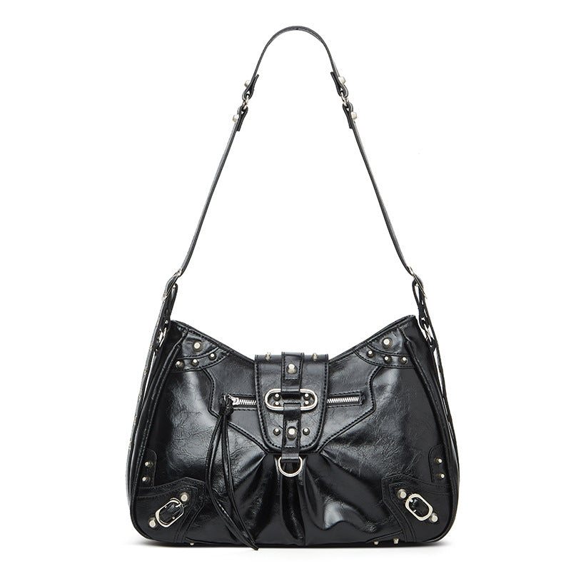 Damen Hobo-Tasche mit dekorativen Nieten und bequemen Trageoptionen Nord Taschen