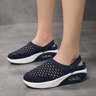 Damen  atmungsaktive Strick-Slingback Sneaker mit Luftpolstersohle Nord Taschen