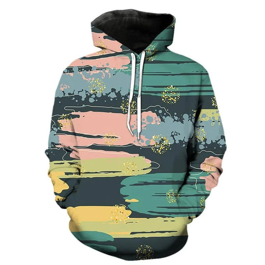 Damen Kreativer Kapuzenpullover mit abstraktem Design Nord Taschen
