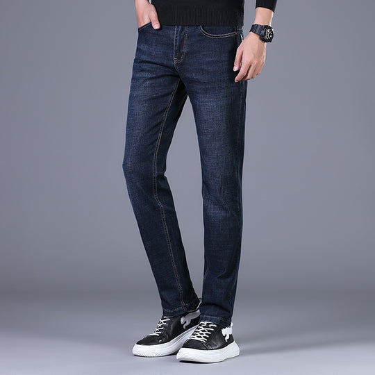 Damen Elastische Slim‑Straight-Jeans mit hohem Komfortbund Nord Taschen