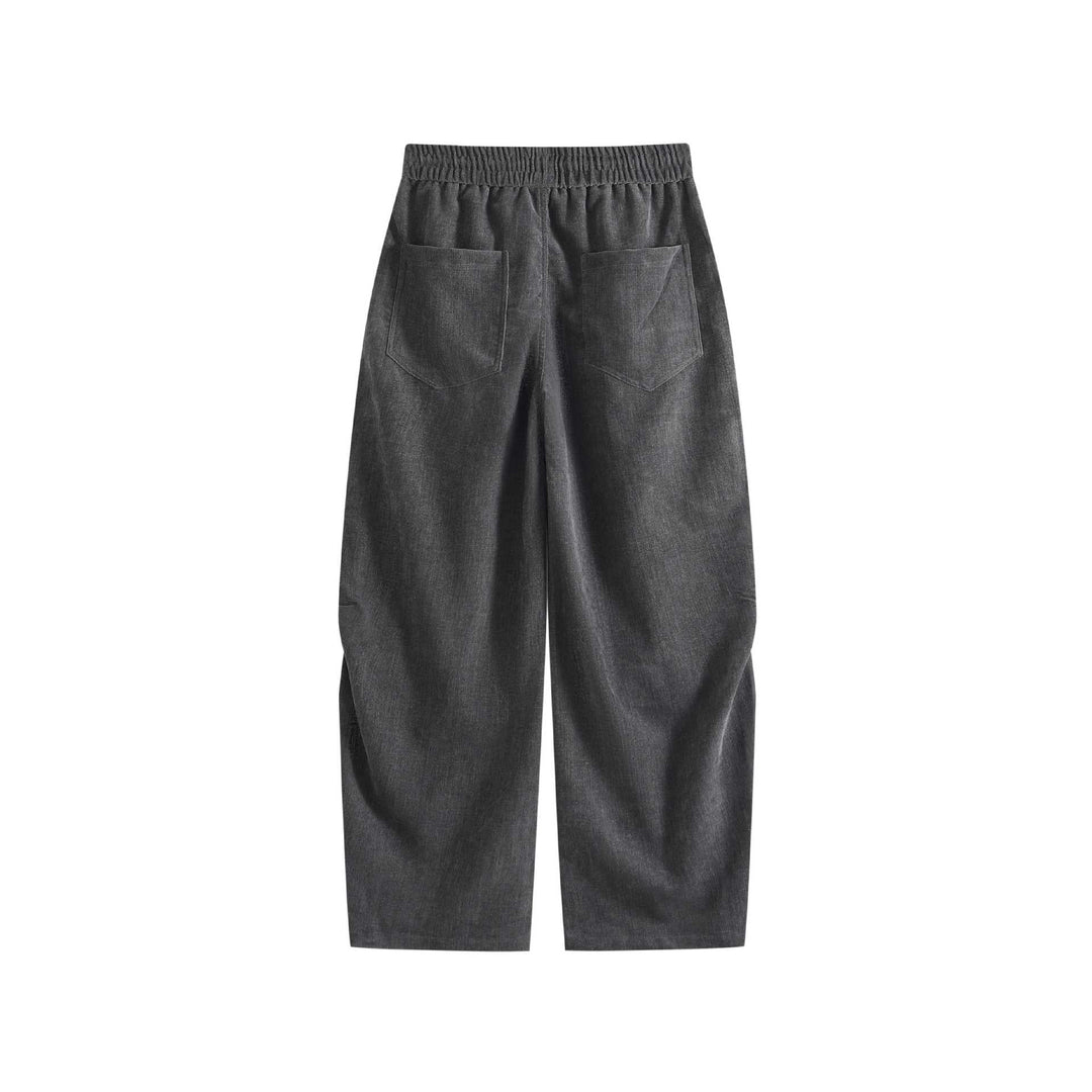 Damen Weite Cropped Komfort‑Cargohose mit elastischem Kordelbund und aufgesetzten Taschen Nord Taschen