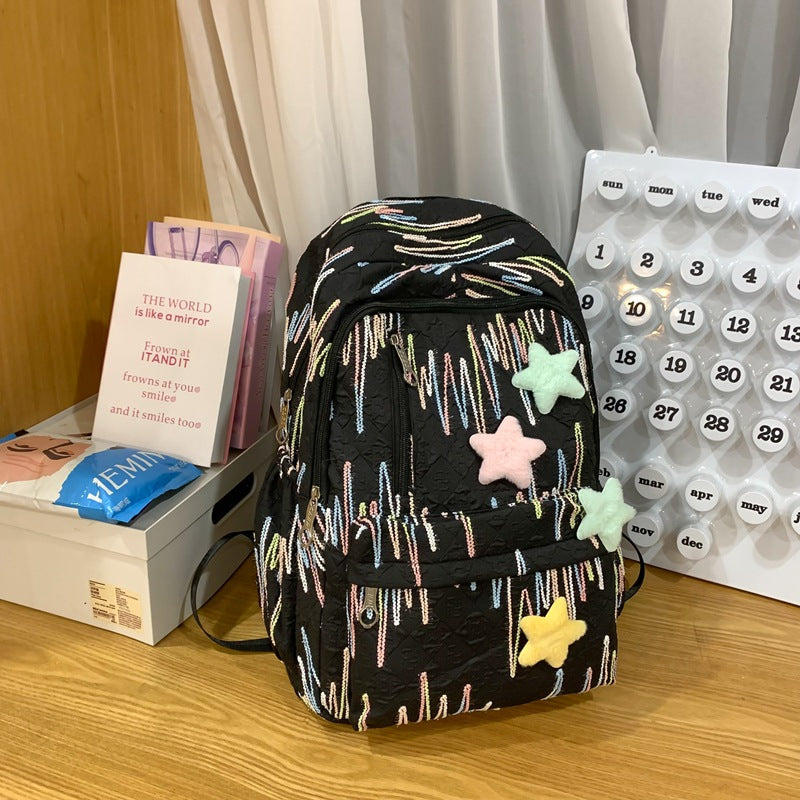Damen-Rucksack mit buntem Stickdesign und praktischen Fächern Nord Taschen
