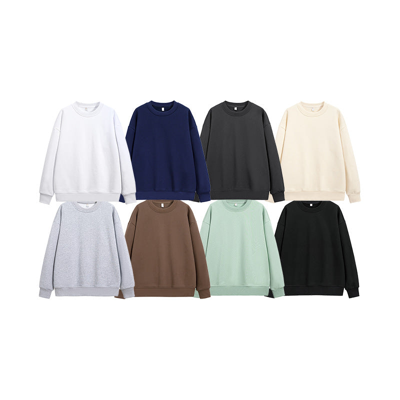 Unisex Oversize Rundhals-Sweatshirt aus schwerer Baumwollmischung mit geripptem Saum und Raglanärmeln Nord Taschen