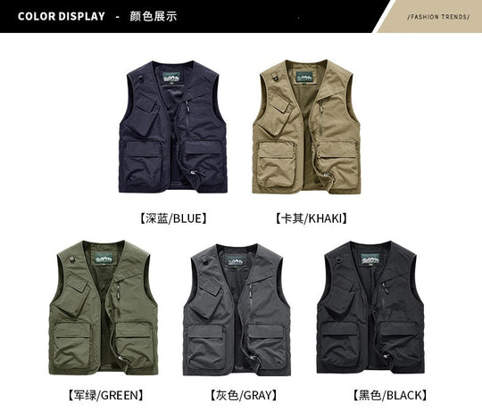 Herren Multifunktionale Outdoor-Weste Nord Taschen 1788242425