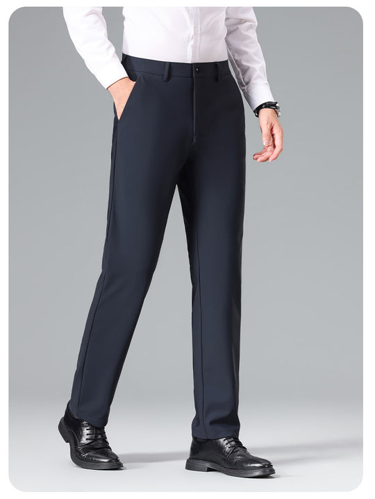 Herren Schlanke Business‑Stretchhose mit Bügelfalte und Komfortbund Nord Taschen