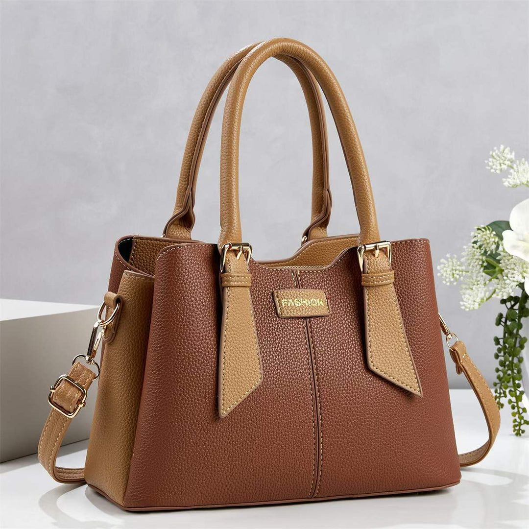 Damen Lederhandtasche mit abnehmbarem Schulterriemen von Nord Taschen