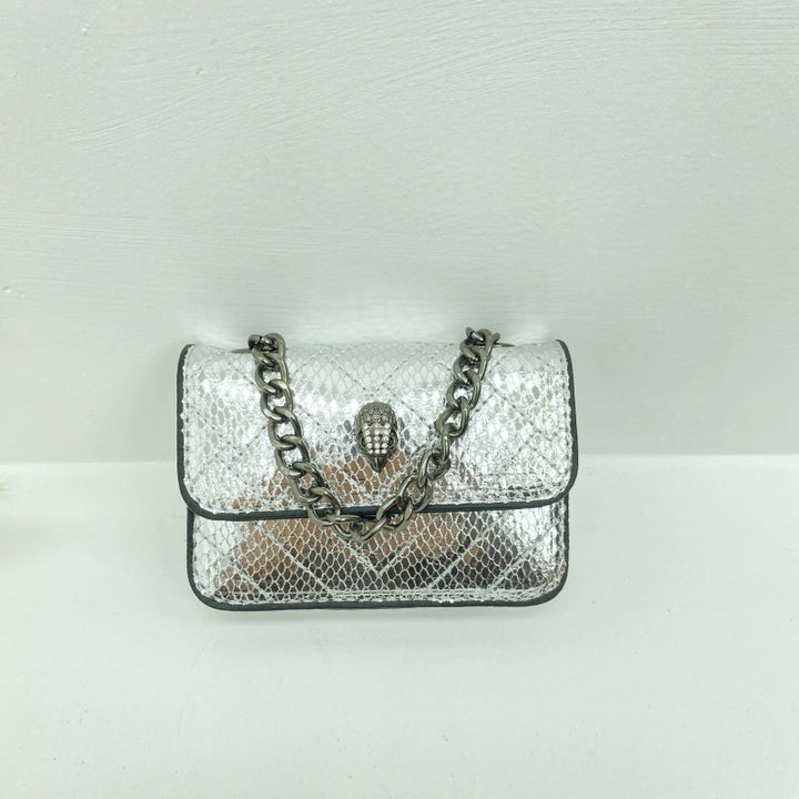 Damen Mini-Handschuhtasche mit geflochtenem Kettenriemen Nord Taschen