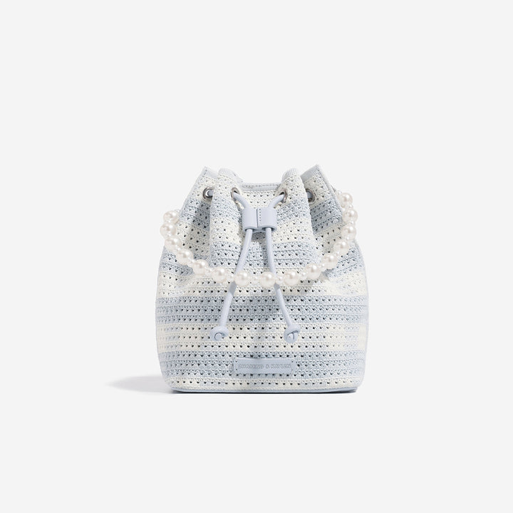 Damen Beuteltasche mit perlbesetztem Tragegurt Nord Taschen
