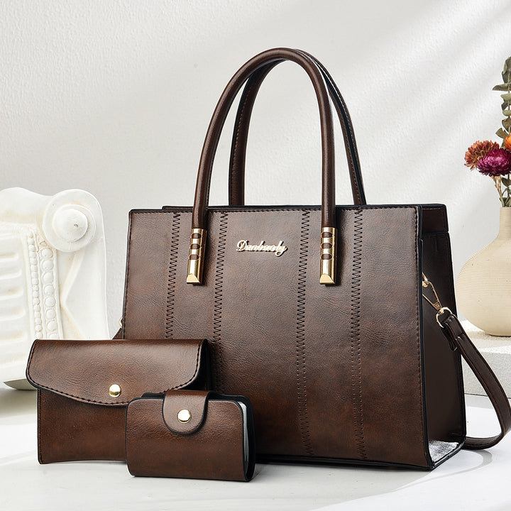 Damen klassische Handtasche mit abnehmbarem Portemonnaie Nord Taschen