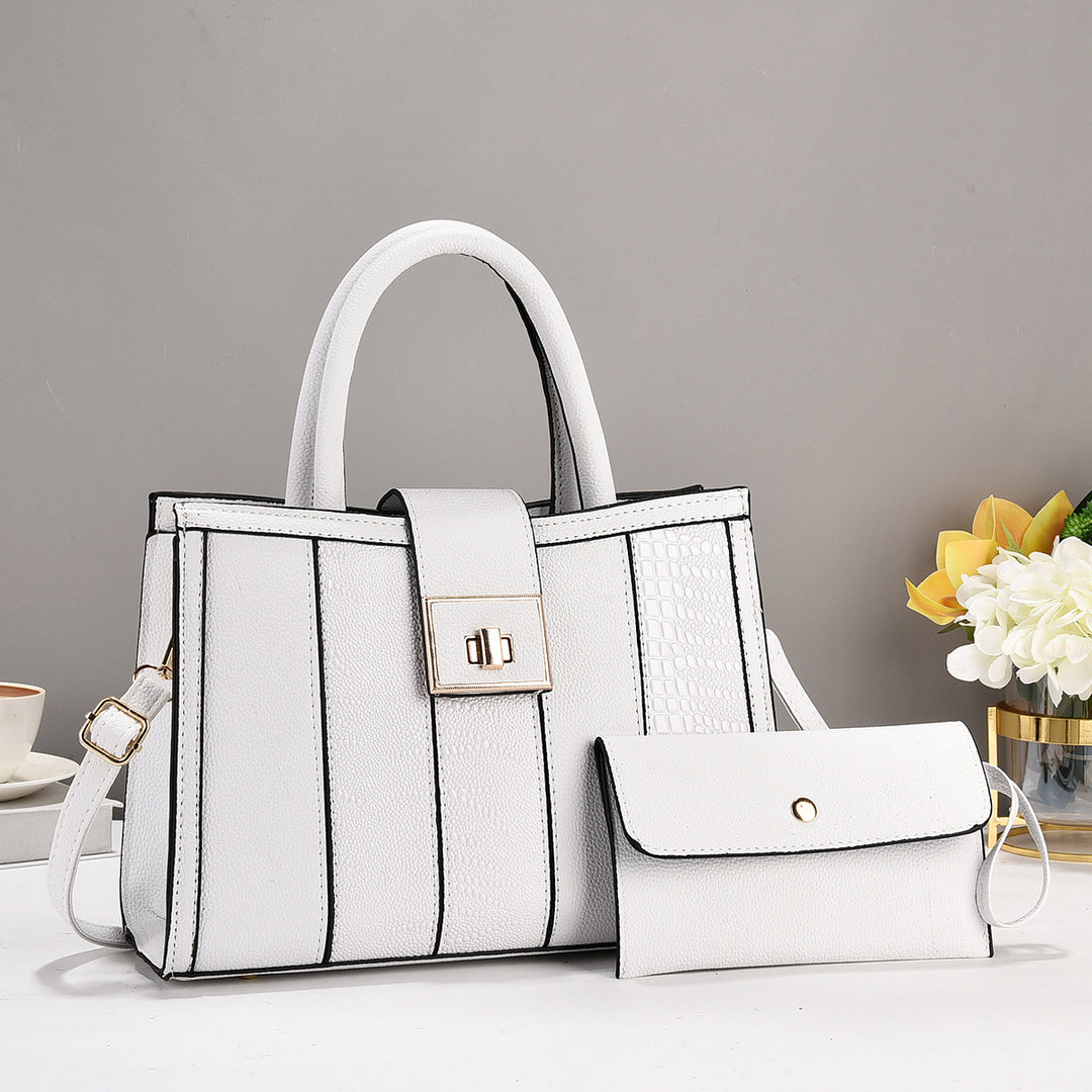 Damen elegante Handtasche mit praktischen Fächern Nord Taschen