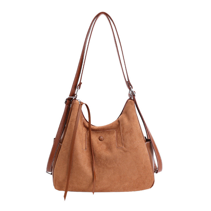 Handgefertigte Damen Schultertasche aus hochwertigem Wildleder Nord Taschen