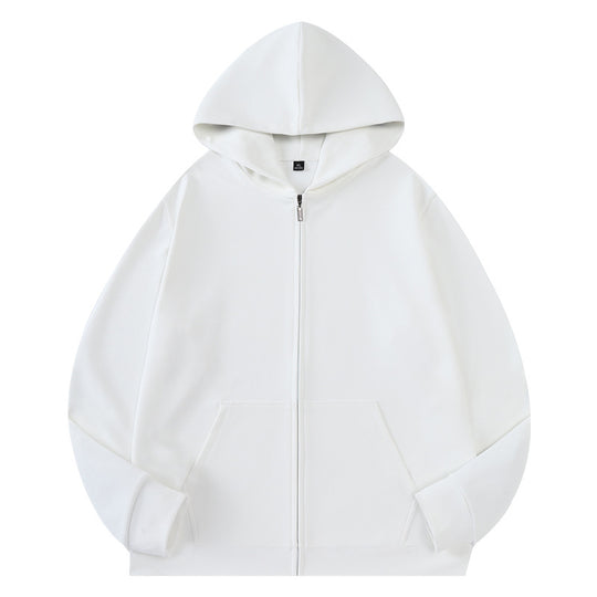 Unisex Oversize Kapuzen‑Zipjacke aus French‑Terry mit verdeckter Nahtführung Nord Taschen
