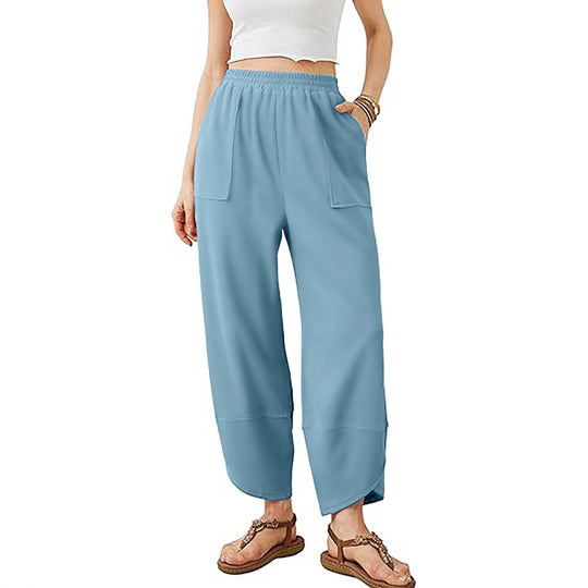 Damen Culotte-Hose mit elastischem Bund und aufgesetzten Taschen Nord Taschen
