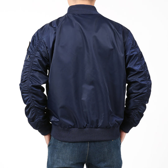 Herren Nylon-Bomberjacke im Pilotencut mit Mehrfach-Zip-Taschen und Ärmelorganizer Nord Taschen