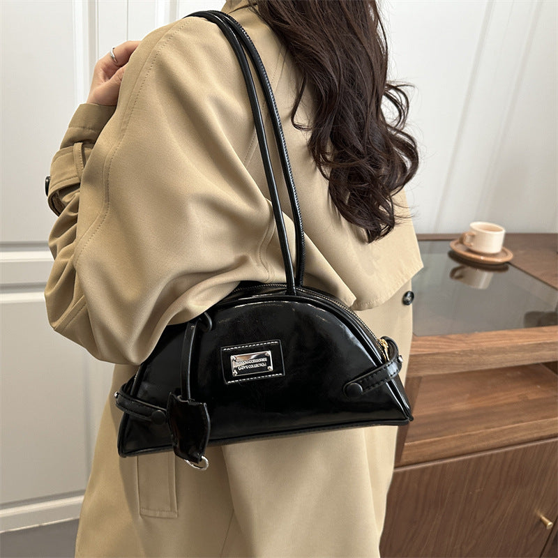 Damen elegante Handtasche mit modischem Reißverschluss Nord Taschen