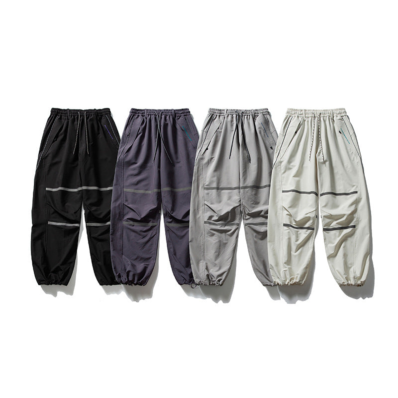 Herren Technische Cargo-Jogginghose mit Tunnelzug, Knieeinsätzen und elastischen Bündchen Nord Taschen