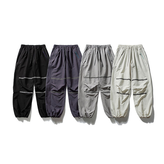 Herren Technische Cargo-Jogginghose mit Tunnelzug, Knieeinsätzen und elastischen Bündchen Nord Taschen