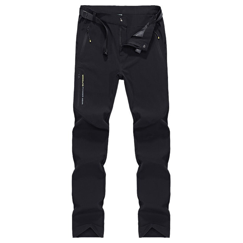 Damen Stretch-Softshell Outdoorhose mit vorgeformten Knien, verstellbarem Bund und Reißverschlusstaschen Nord Taschen