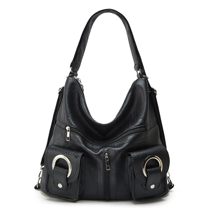 Damen Hobo-Tasche mit praktischen Vorderfächern und eleganter geschwungener Silhouette Nord Taschen