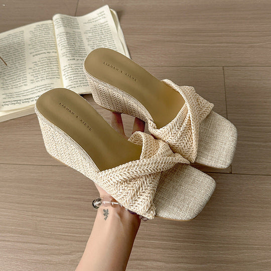Damen Elegante und komfortable Wedgesandalen mit modischem Knöchelriemen