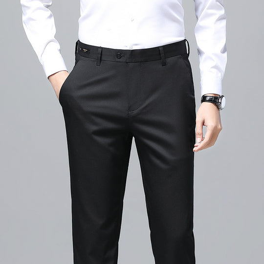 Herren Elegante Business-Chino mit Stretchkomfort und schlankem Bügelsaum Nord Taschen